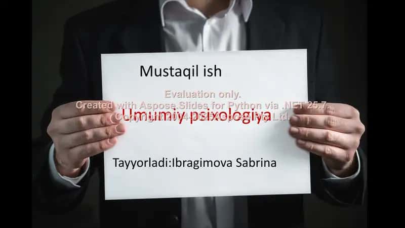 Umumiy psixologiya