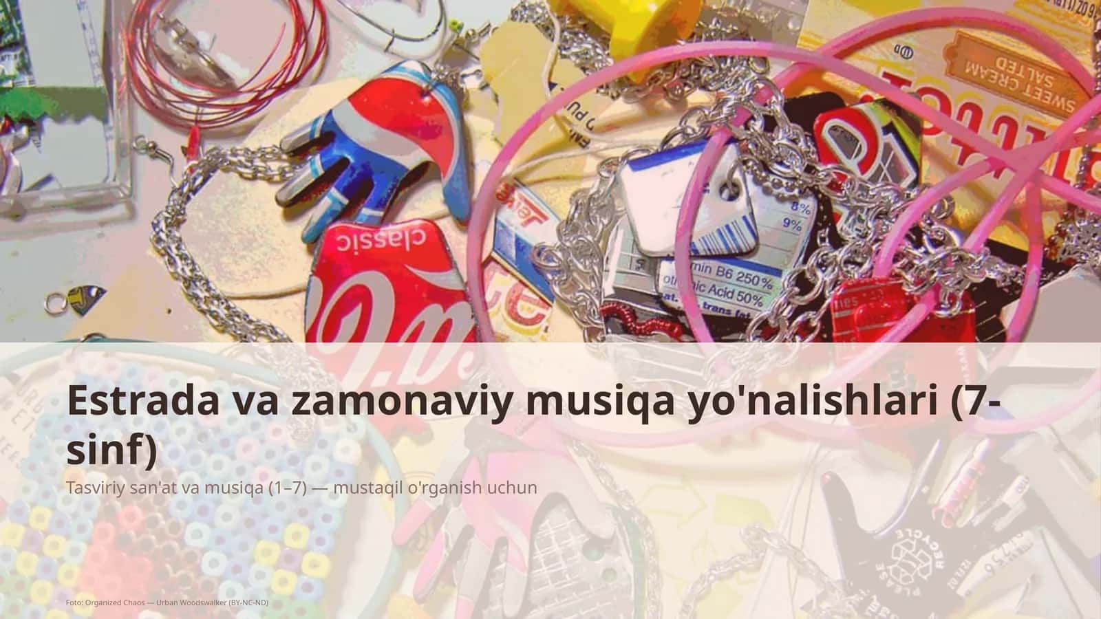 Estrada va zamonaviy musiqa yo'nalishlari (7-sinf)