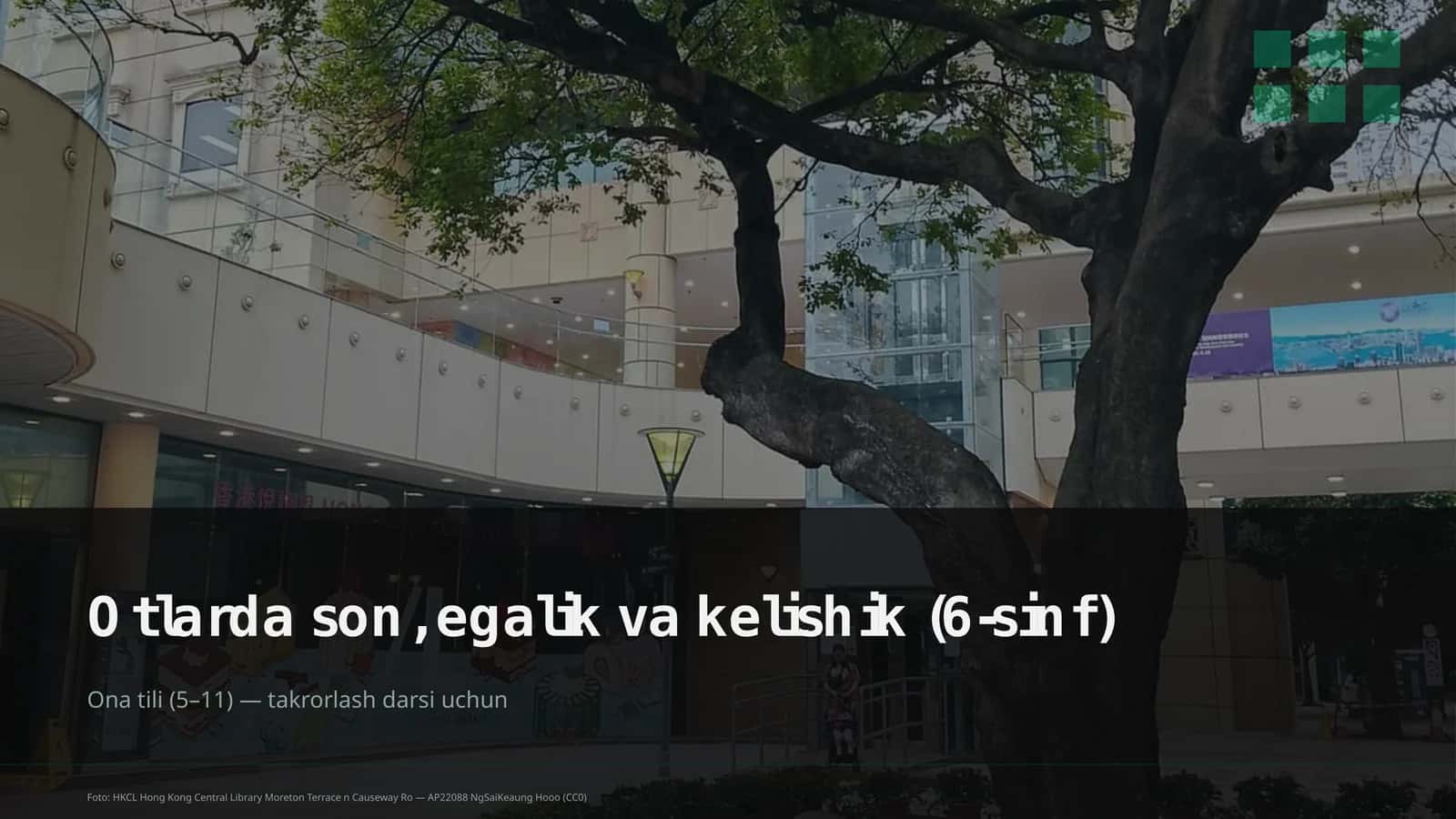 Otlarda son, egalik va kelishik (6-sinf)