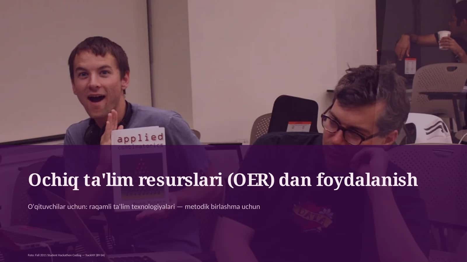 Ochiq ta'lim resurslari (OER) dan foydalanish