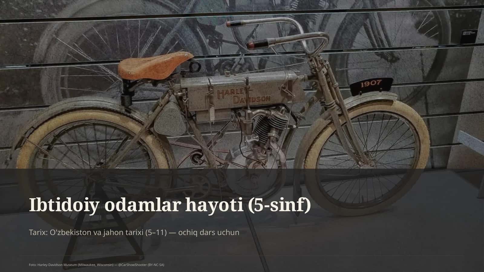 Ibtidoiy odamlar hayoti (5-sinf)