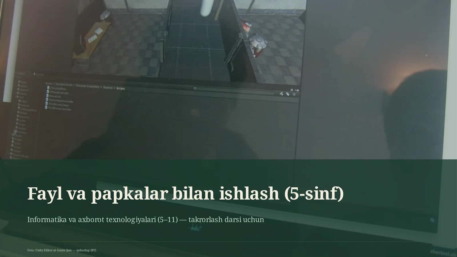 Fayl va papkalar bilan ishlash (5-sinf)