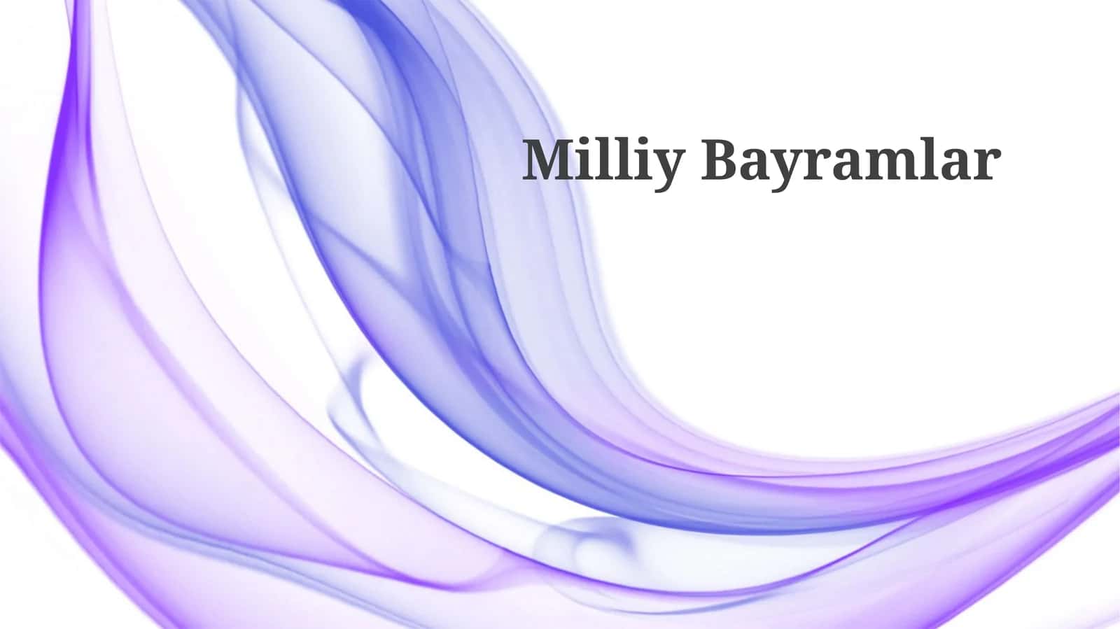 Milliy Bayramlar