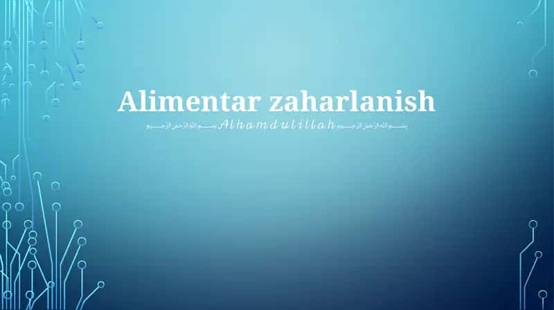 Alimentar zaharlanish