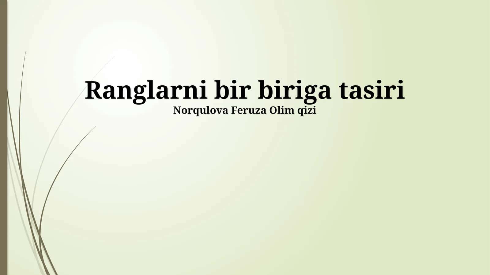 Ranglar psixologiyasi