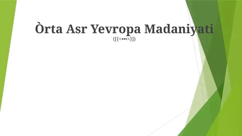 Òrta Asr Yevropa Madaniyati