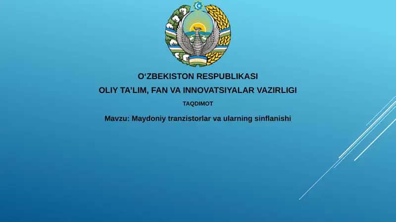 Maydoniy tranzistorlar va ularning inflanishi