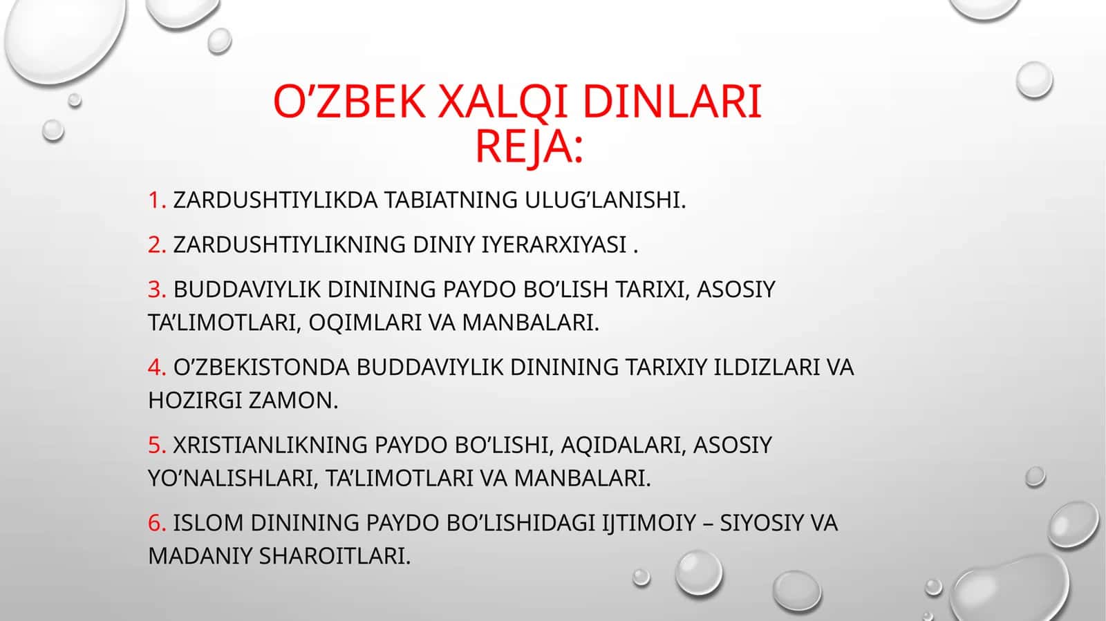 o'zbekistondagi dinlar