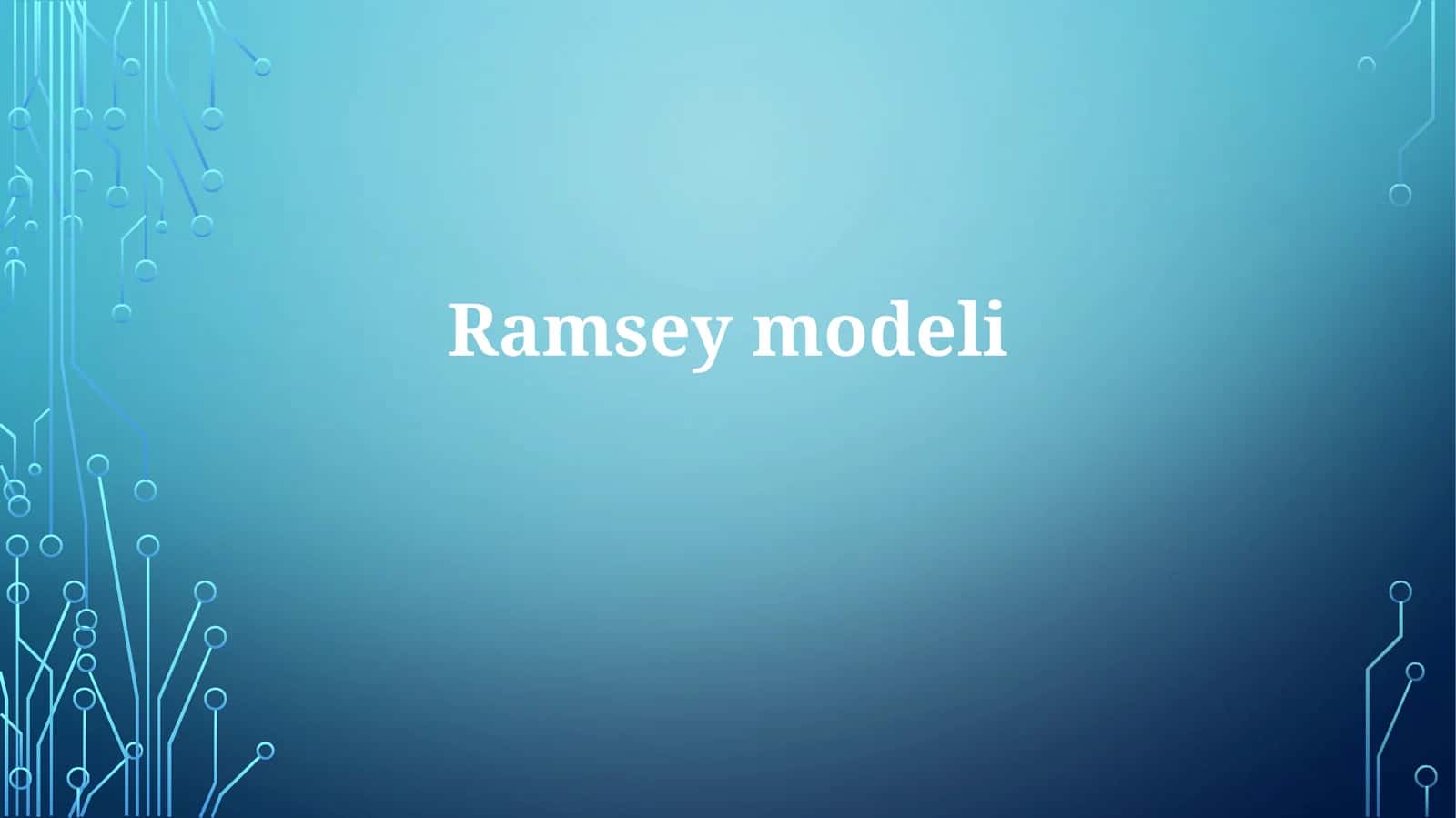Ramsey modeli