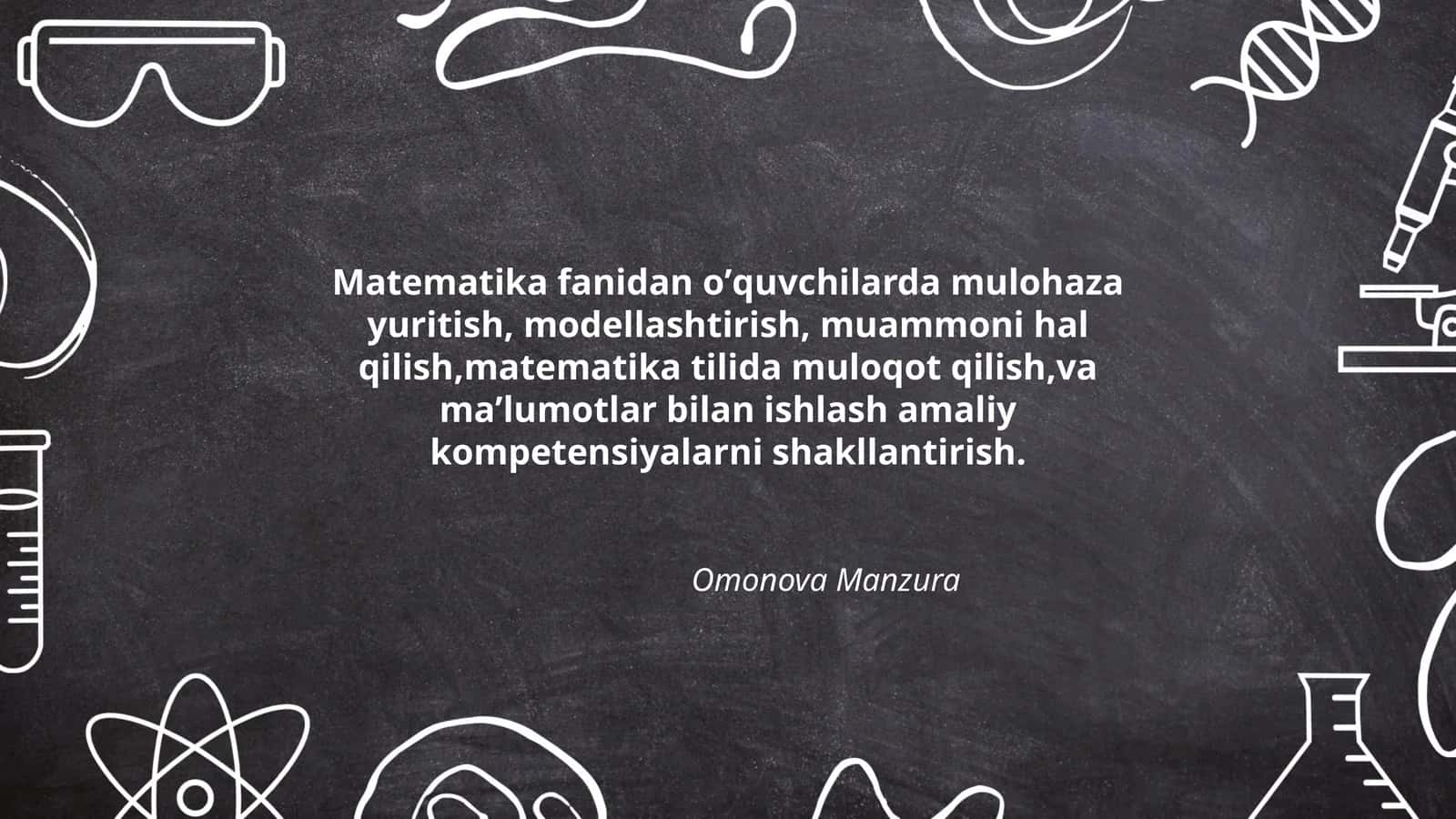 Matematika fanidan oʼquvchilarga boʻlgan dars materiallari