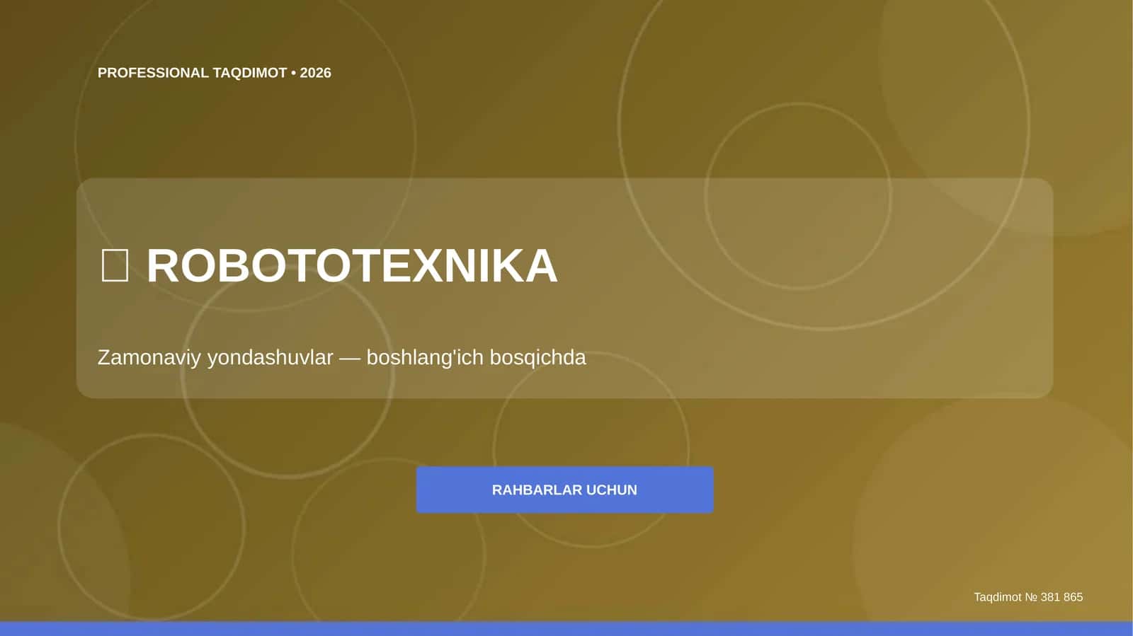 Robototexnika: zamonaviy yondashuvlar (boshlang'ich bosqichda) [rahbarlar uchun]