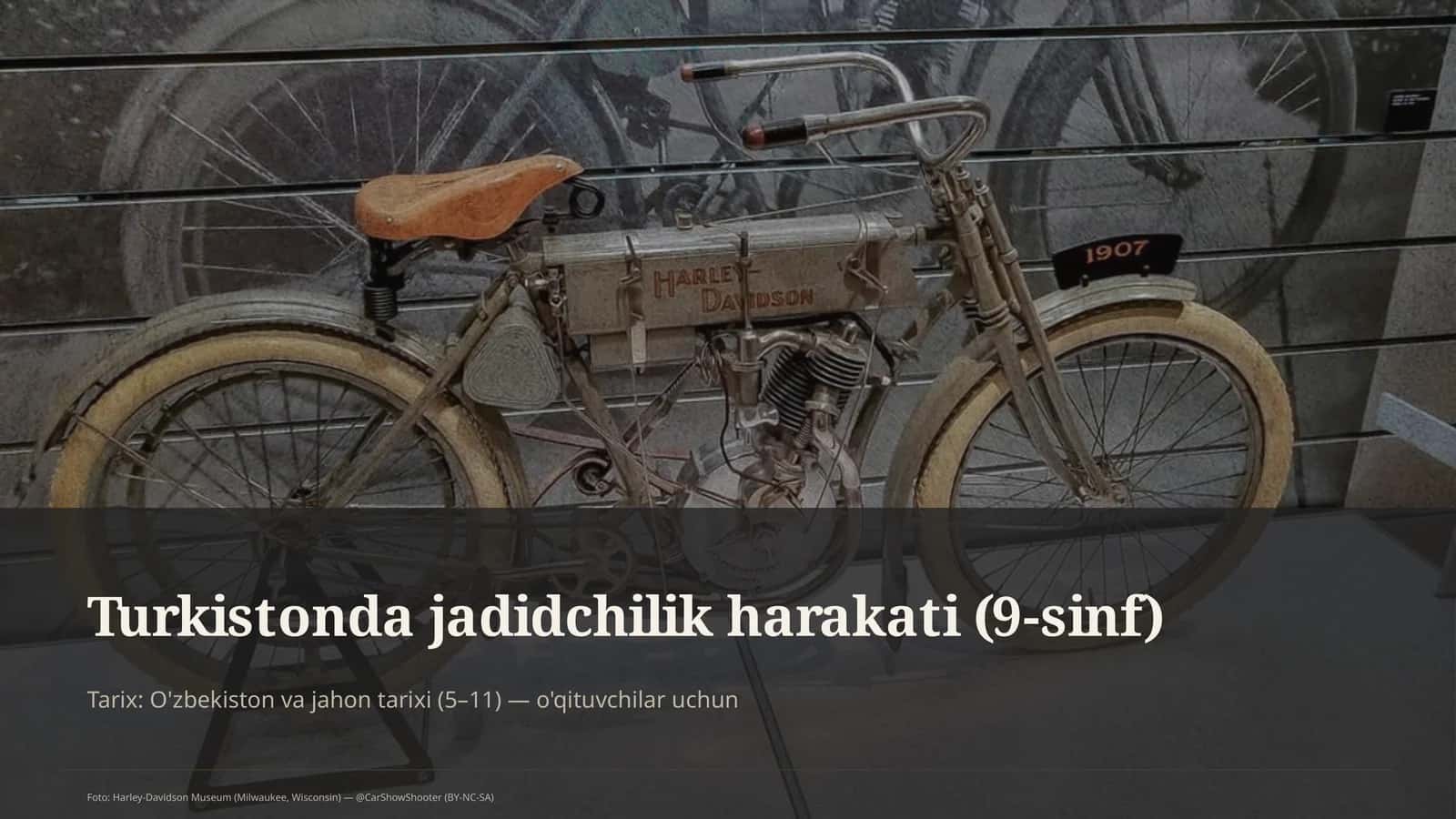 Turkistonda jadidchilik harakati (9-sinf)