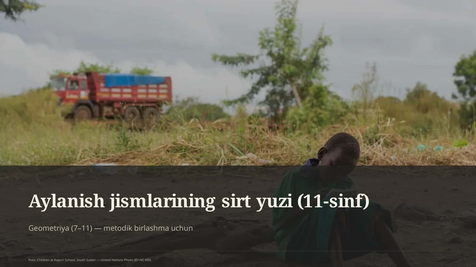 Aylanish jismlarining sirt yuzi (11-sinf)