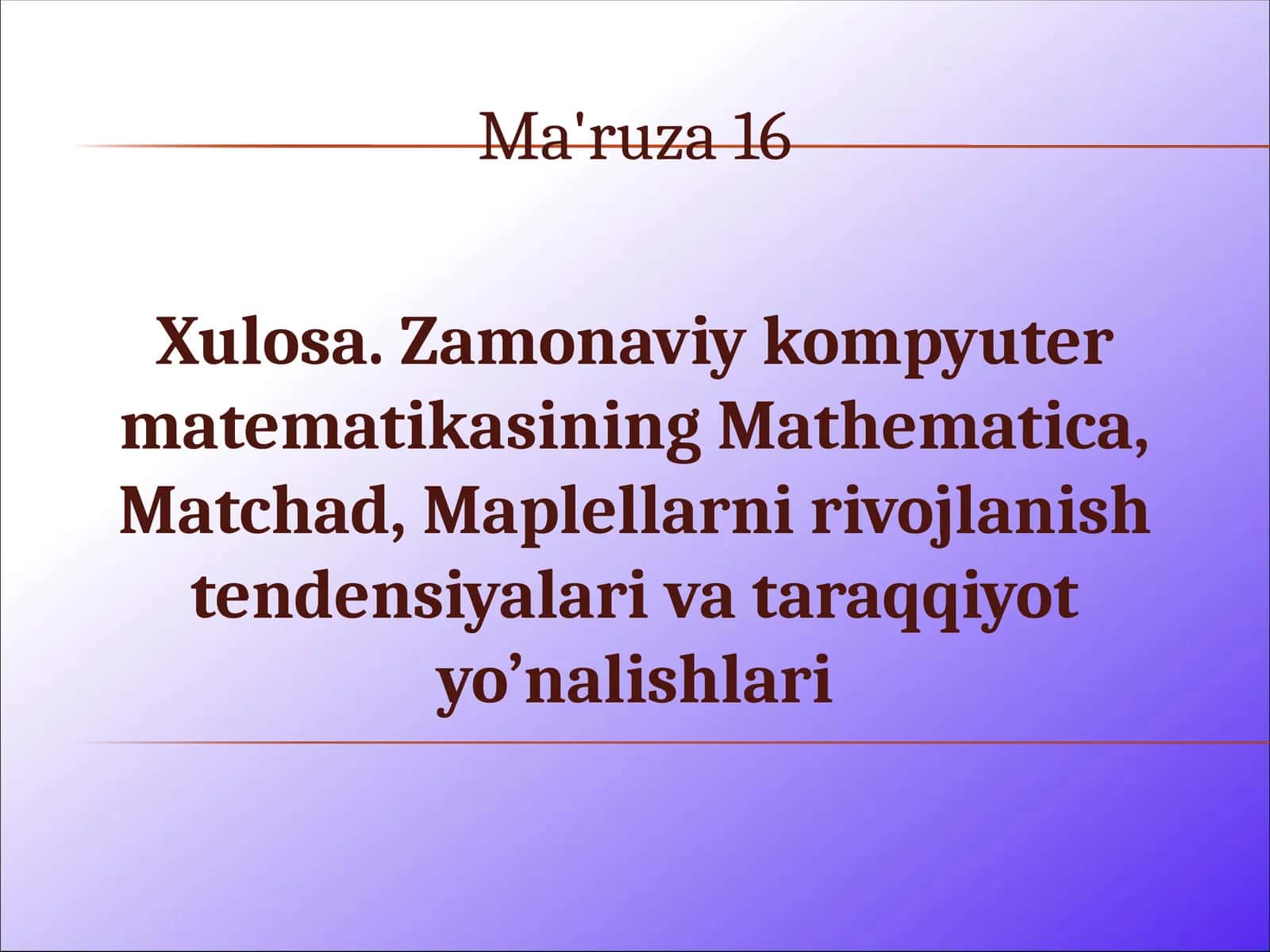 matlab mathcad zamonaviy kompyuter matematikasi