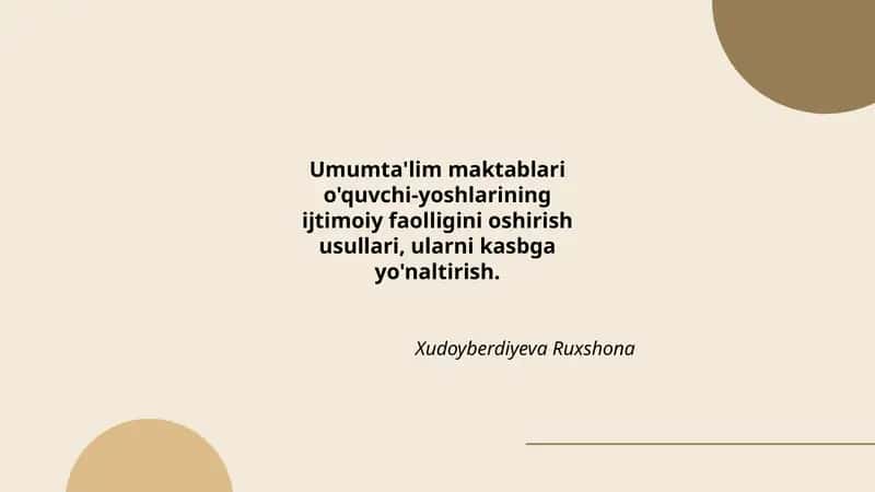 Umumta'lim maktablari