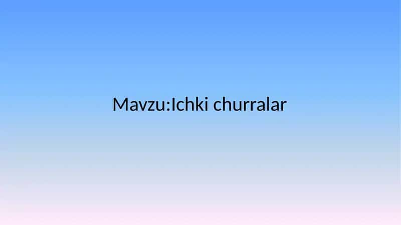 Ichki churralar