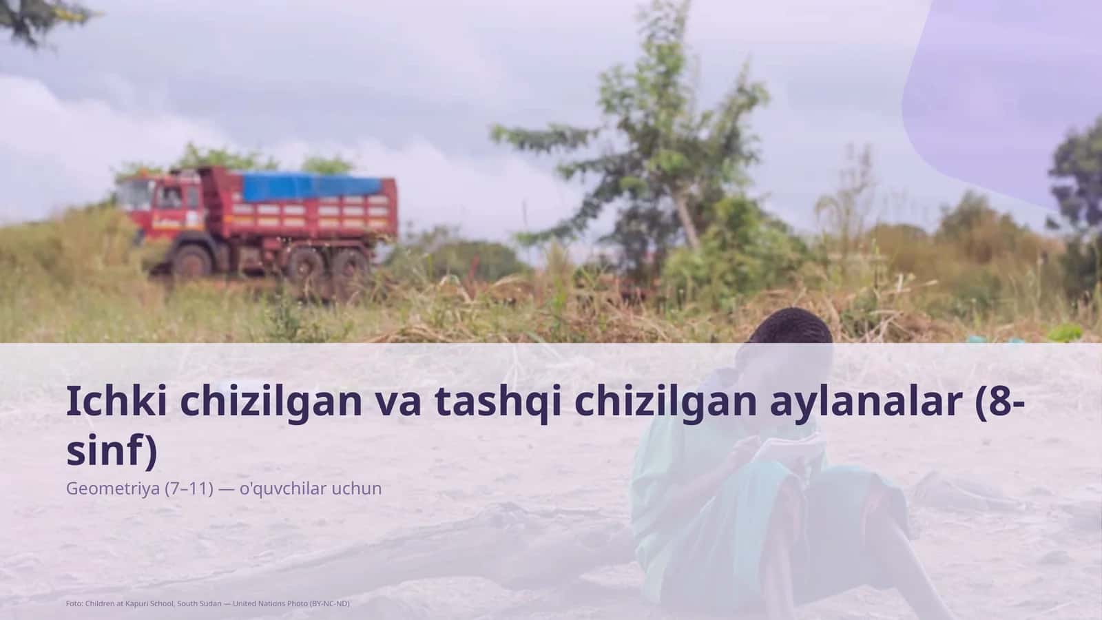 Ichki chizilgan va tashqi chizilgan aylanalar (8-sinf)