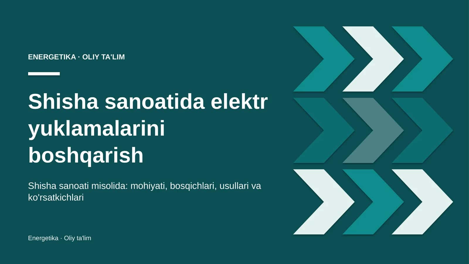 shisha sanoatida elektr yuklamalarini boshqarish 5340