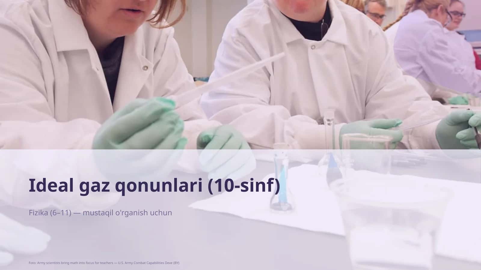 Ideal gaz qonunlari (10-sinf)