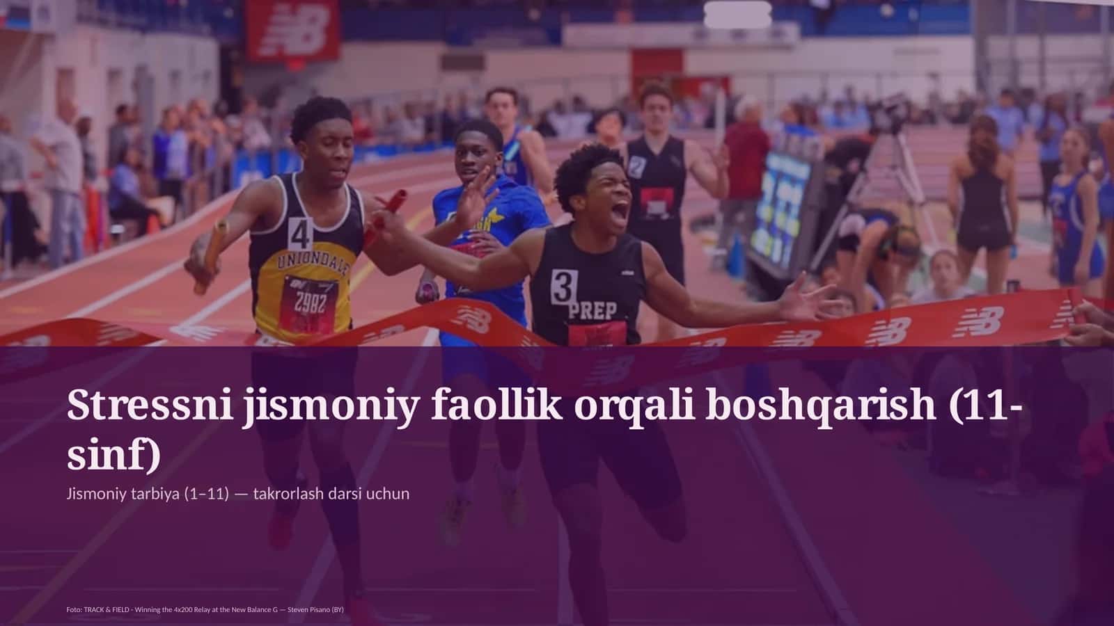 Stressni jismoniy faollik orqali boshqarish (11-sinf)