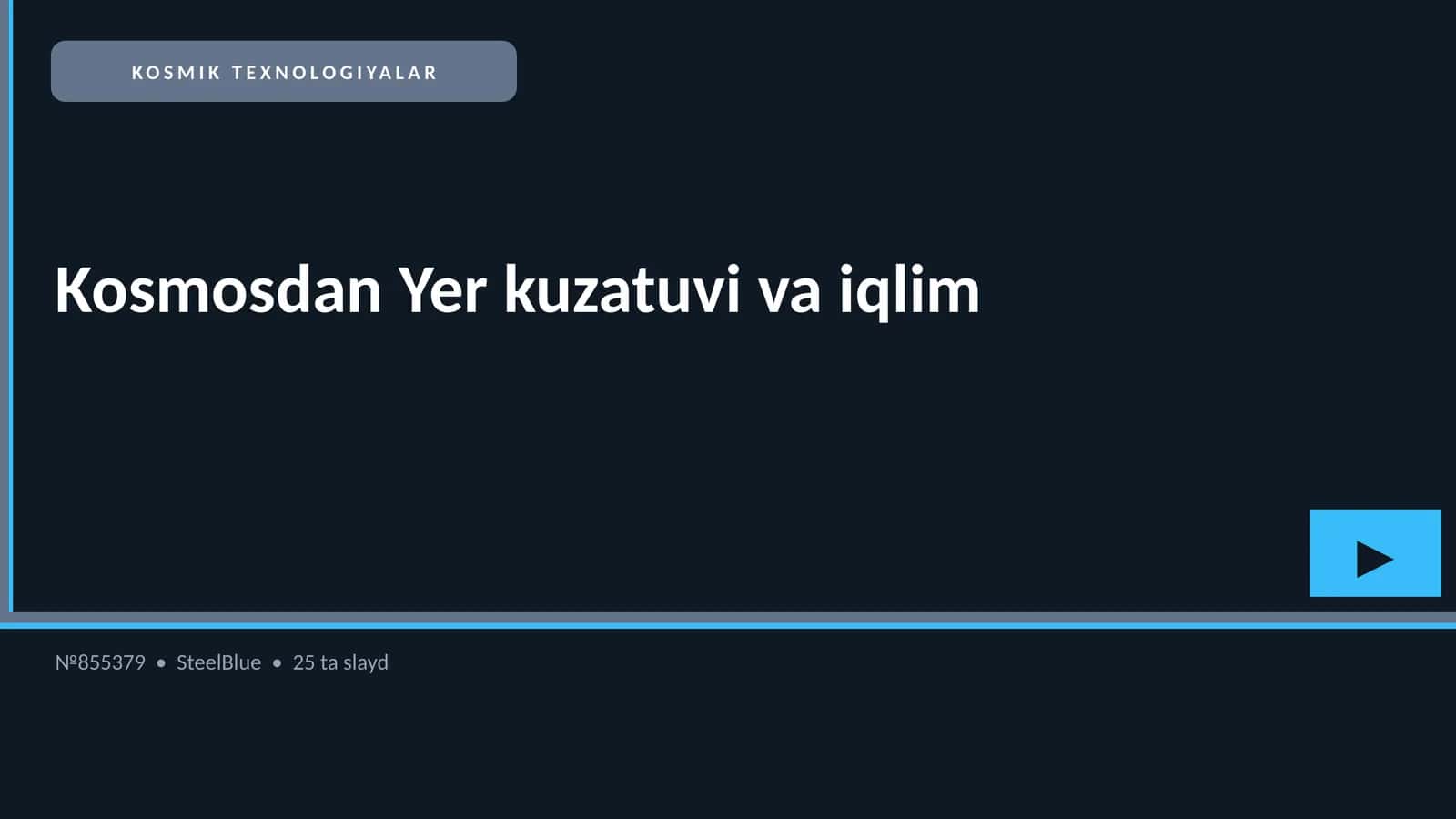 Kosmosdan Yer kuzatuvi va iqlim