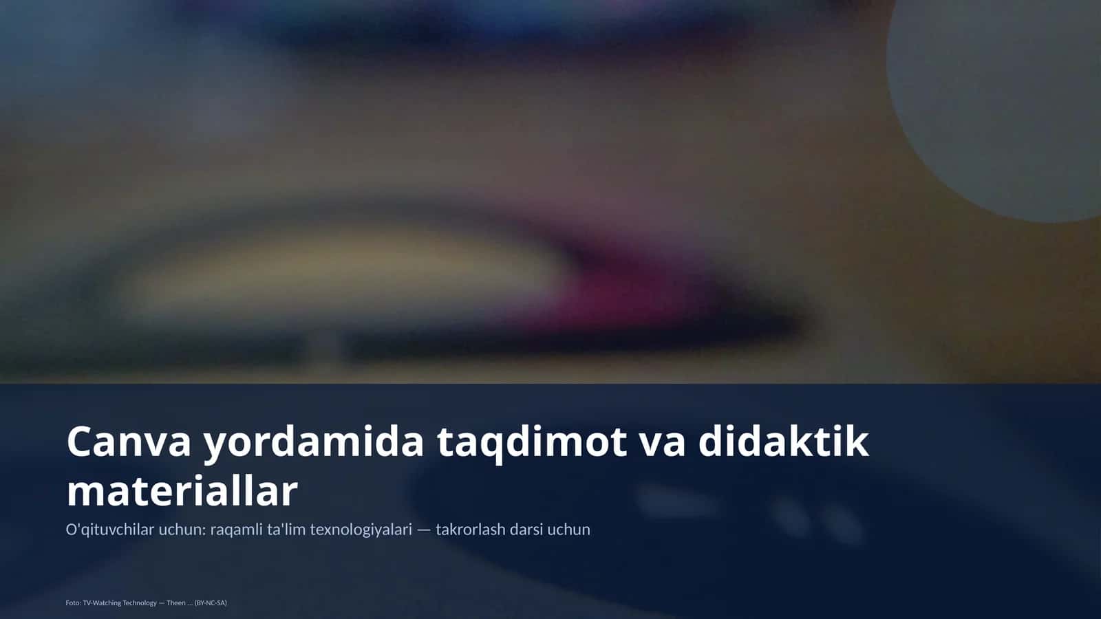 O'qituvchilar uchun: raqamli ta'lim texnologiyalari — takrorlash darsi uchun