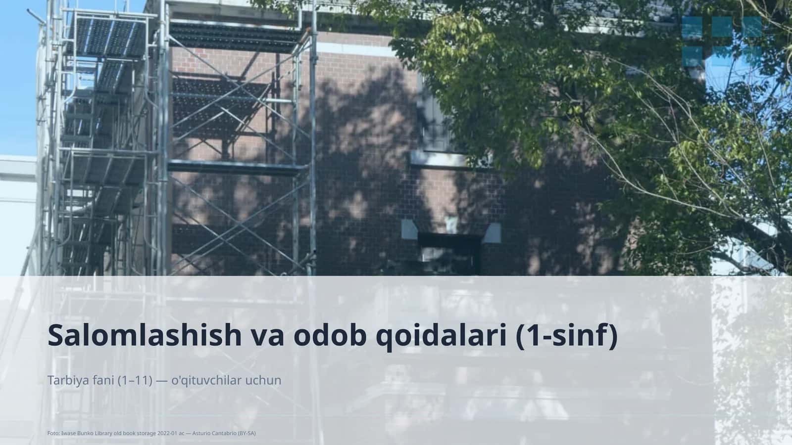 Salomlashish va odob qoidalari (1-sinf)