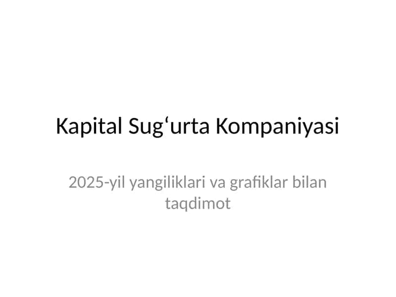 Kapital Sug'urta Kompaniyasi