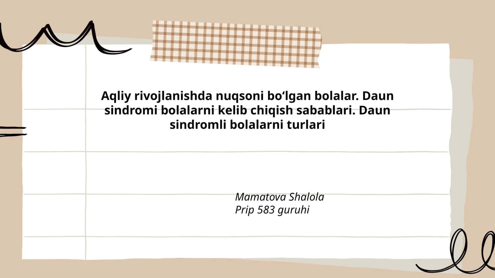 Daun Sindromi Bolalarni Kelib Chiqish Sabablari
