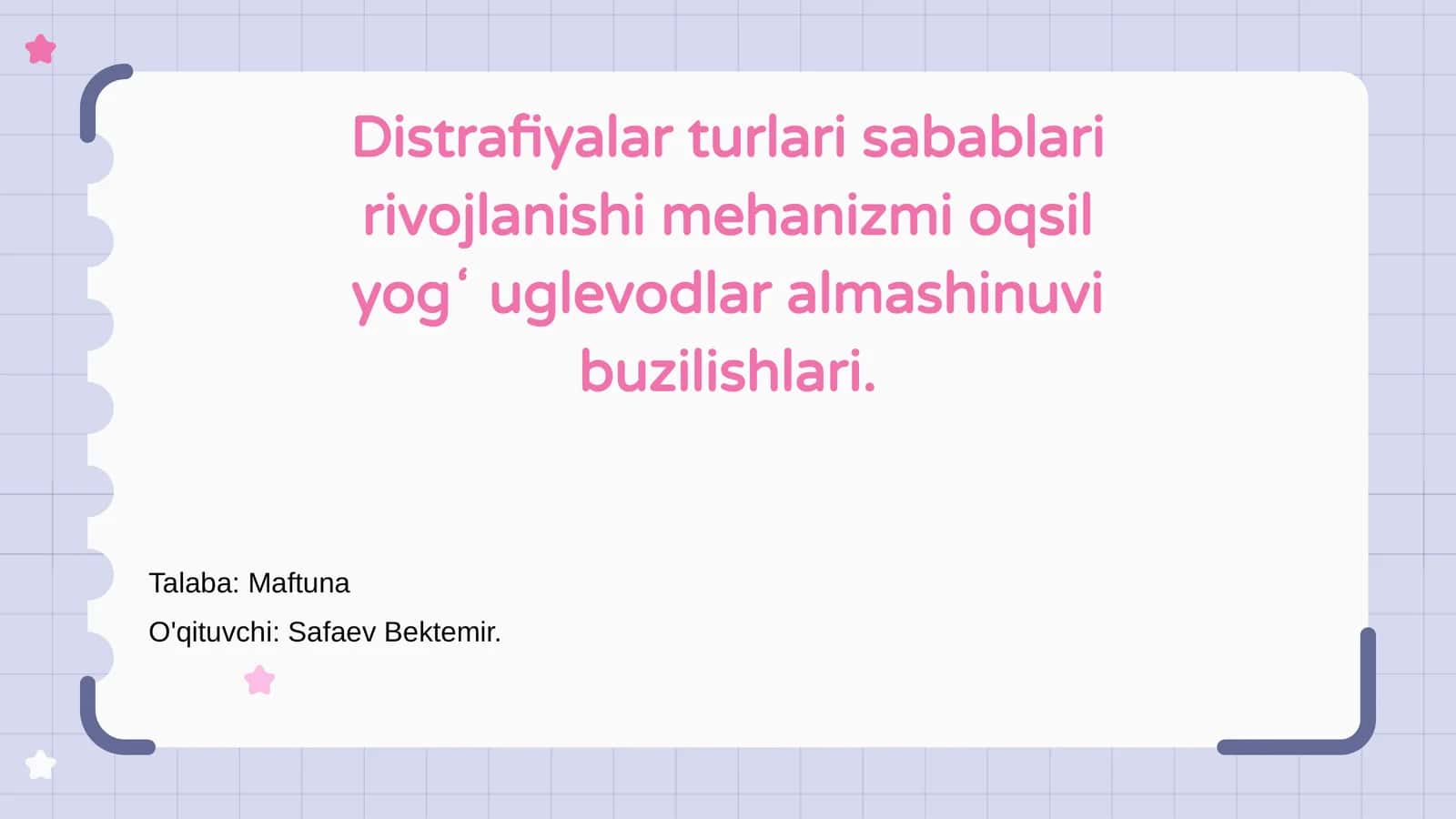 Distrafiyalar: Tushuncha va tasnifi