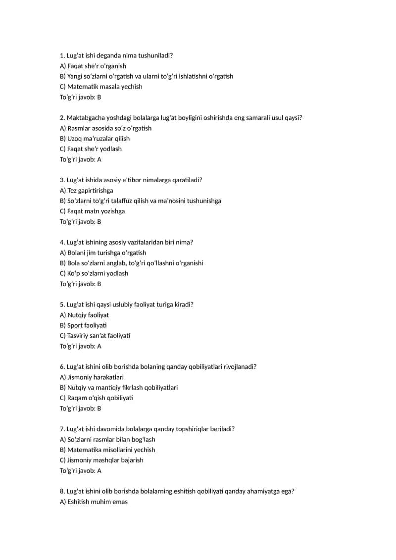 Lugʻat boyligini oshirish 1