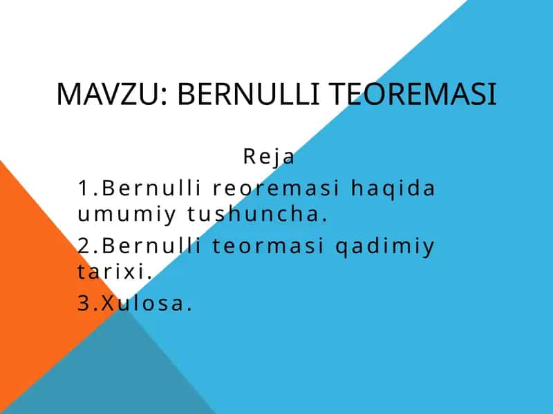 Bernulliteoremasi