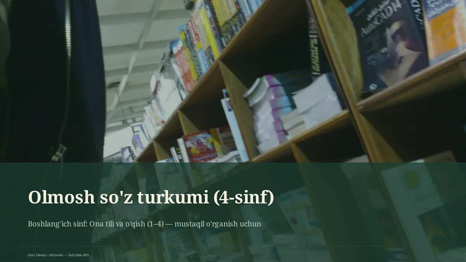 Olmosh so'z turkumi (4-sinf)
