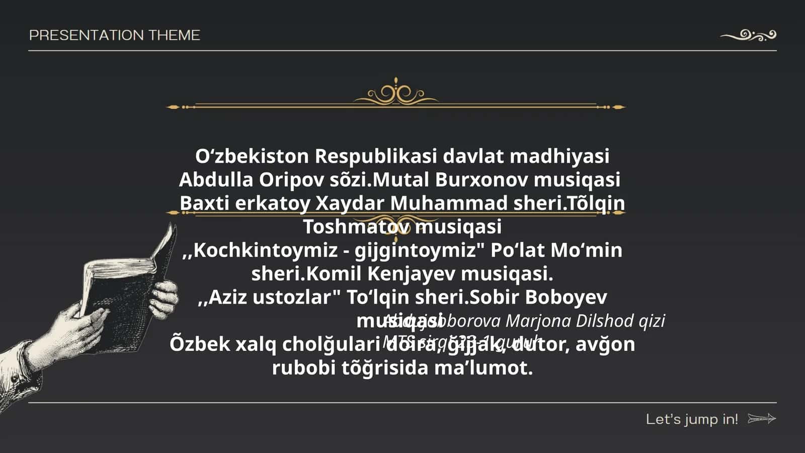 Abdulla Oripov davlat madhiyasi