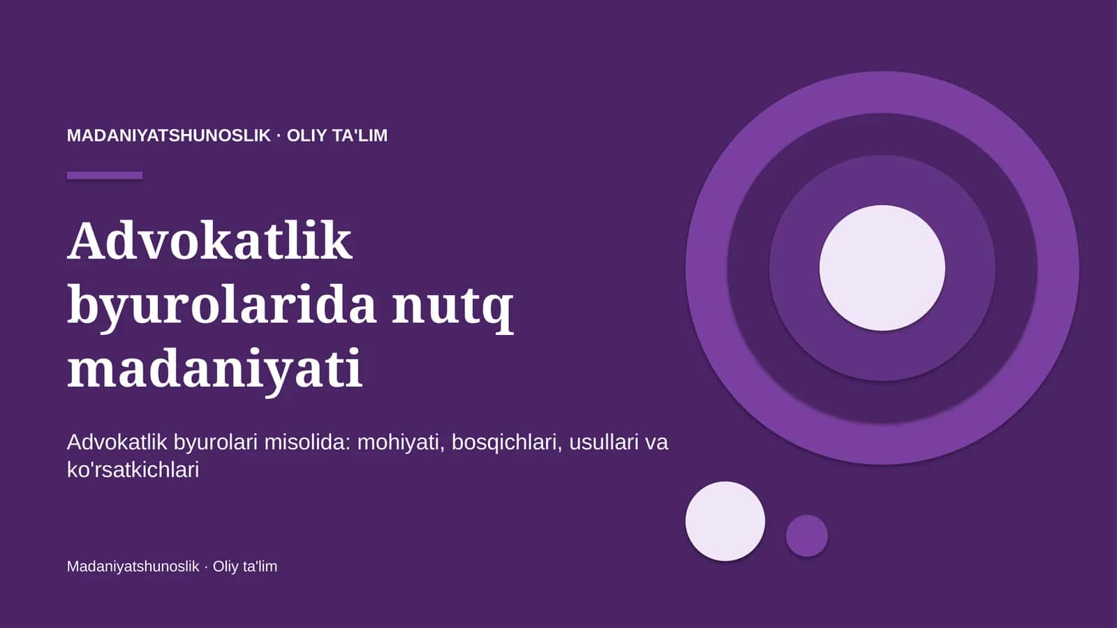 Advokatlik byurolarida nutq madaniyati