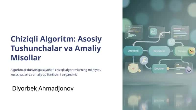 Chiziqli Algoritm: Asosiy Tushunchalar va Amaliy Misollar