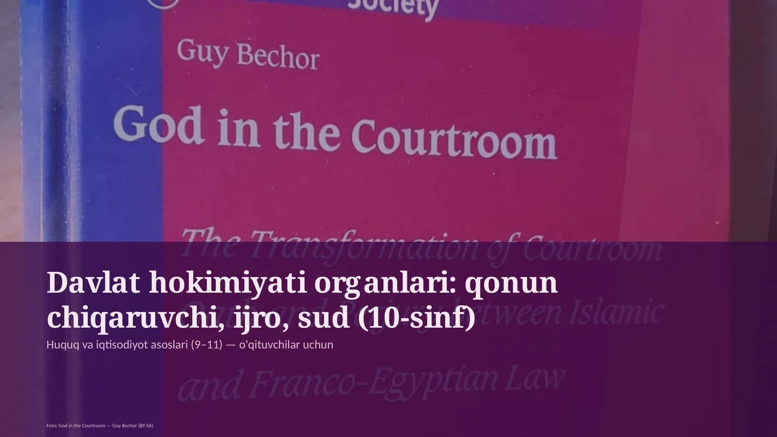 Huquq va iqtisodiyot asoslari (9–11) — o'qituvchilar uchun