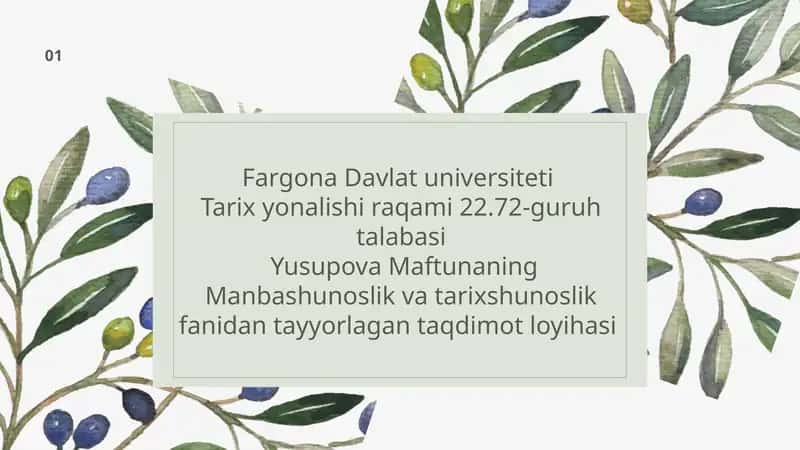 Eron tarixshunosligida Shayboniylar tarixi