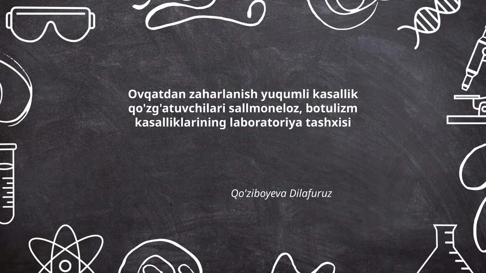 Salmonelloz: namunalar yig‘ish va transport qoidalari laboratoriya tashxisida