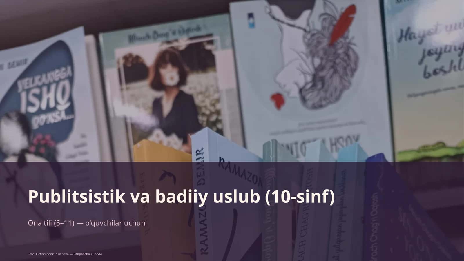Publitsistik va badiiy uslub (10-sinf)