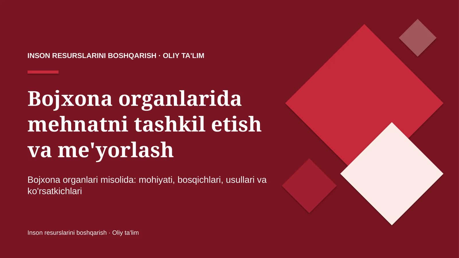bojxona organlarida mehnatni tashkil etish va me'yorlash 6438