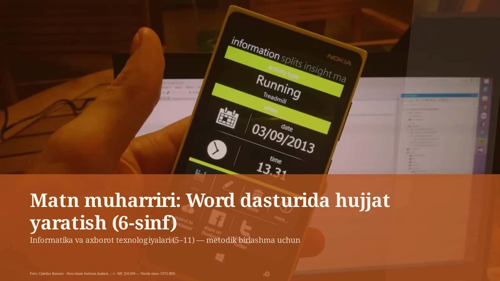 Word dasturida hujjat yaratish (6-sinf)