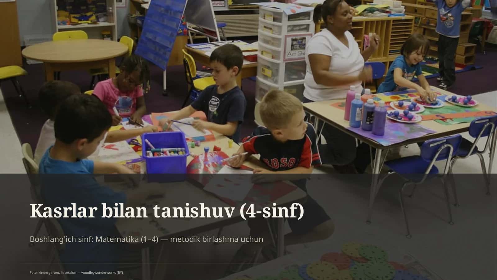 Kasrlar bilan tanishuv (4-sinf)