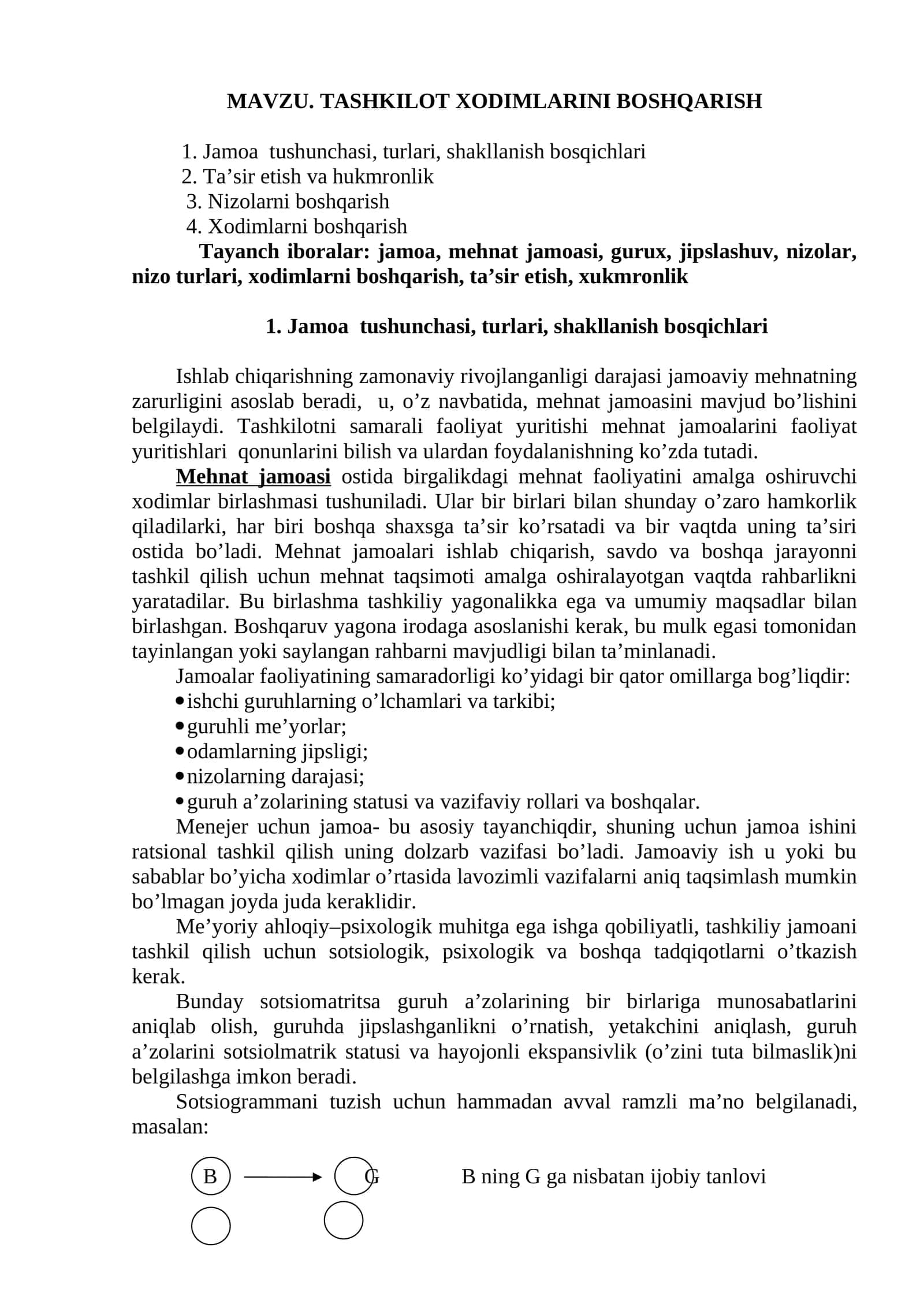 TASHKILOT XODIMLARINI BOSHQARISH