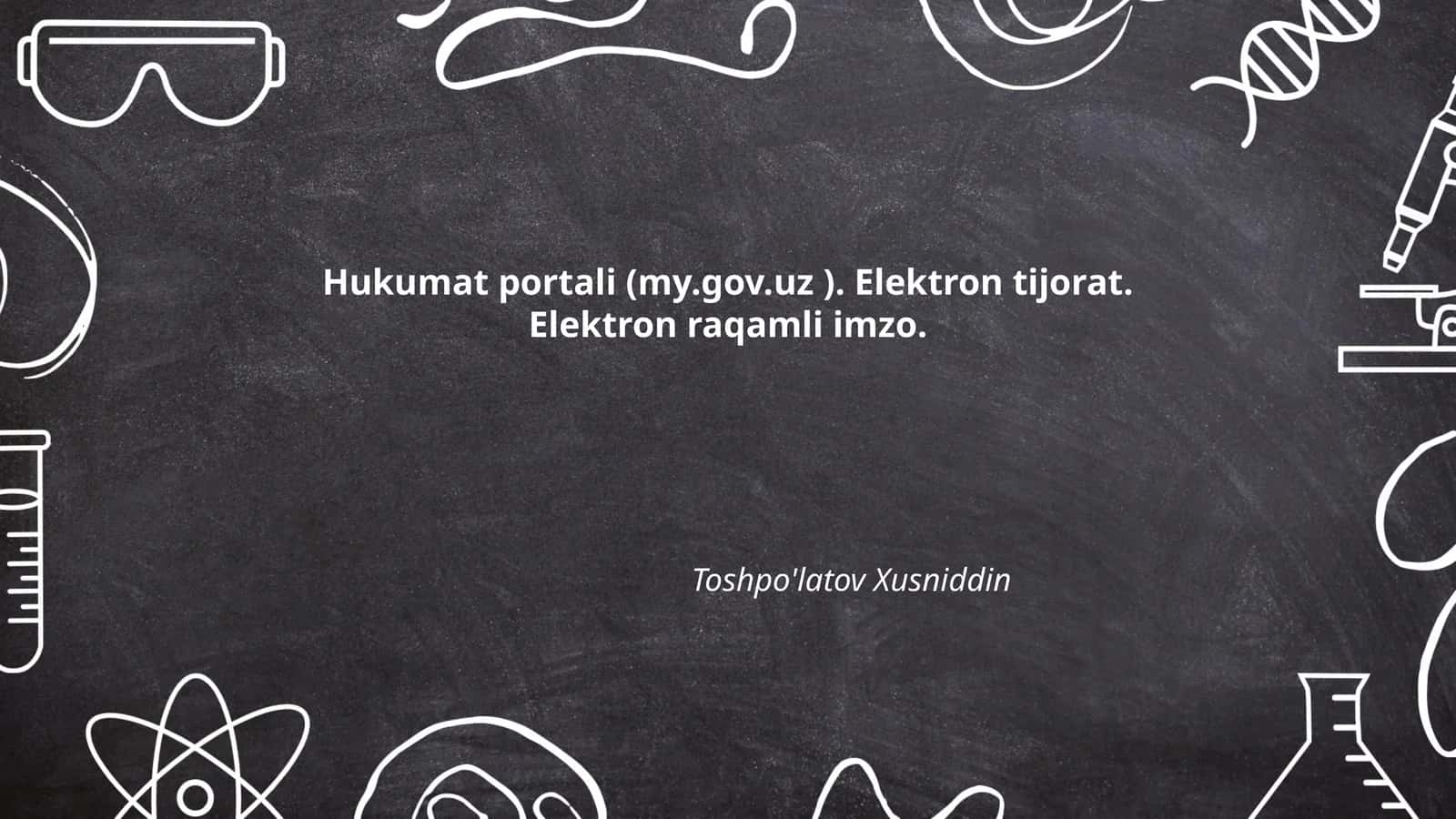 Hukumat portali (my.gov.uz)