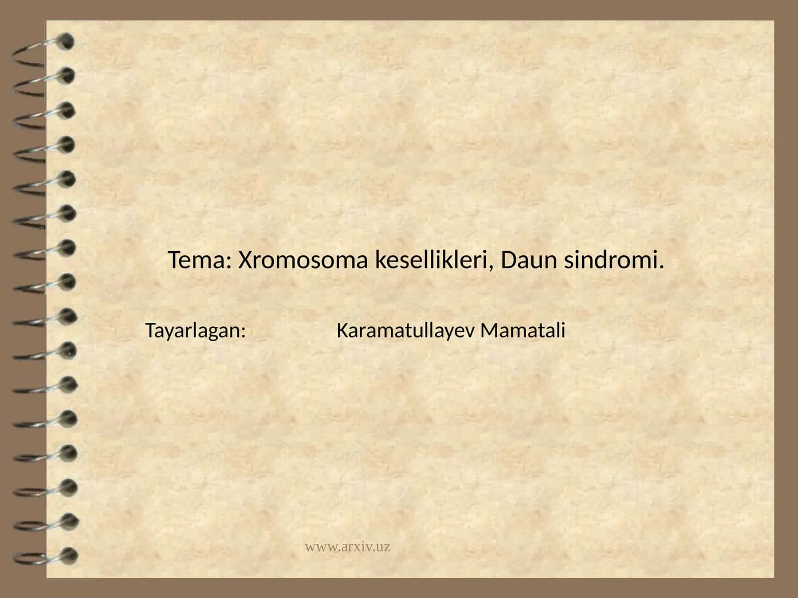 Xromosoma kesellikleri, Daun sindromi