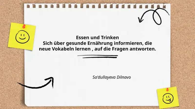 Essen und Trinken
