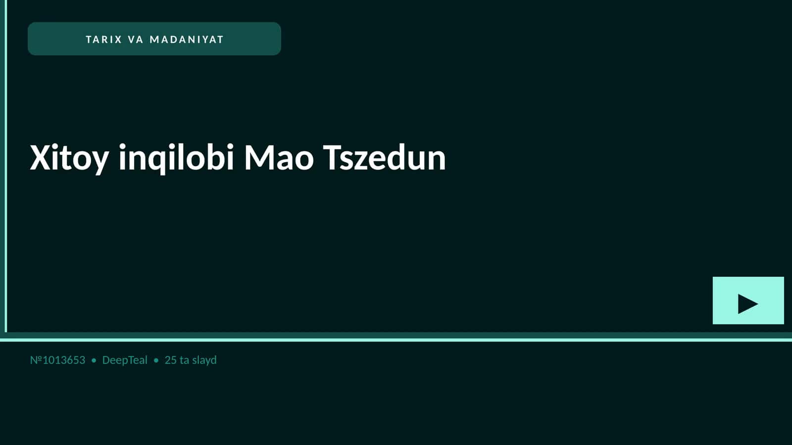 Xitoy inqilobi Mao Tszedun