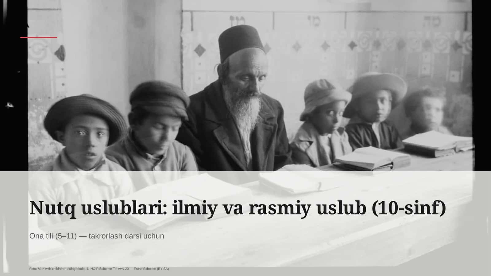 Nutq uslublari: ilmiy va rasmiy uslub (10-sinf)