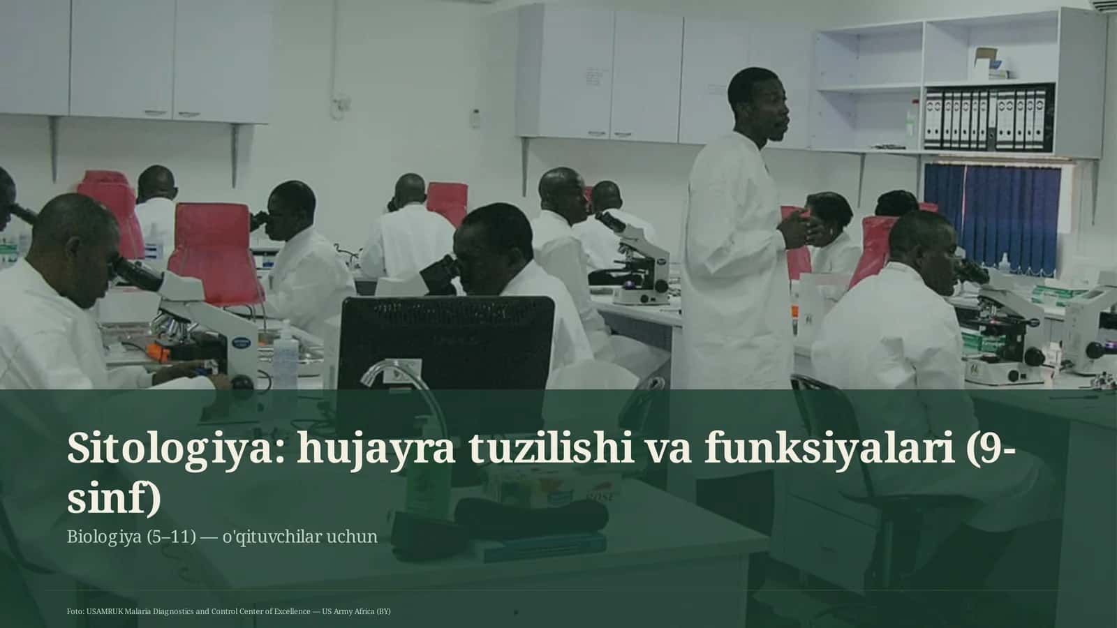 Sitologiya: hujayra tuzilishi va funksiyalari (9-sinf)